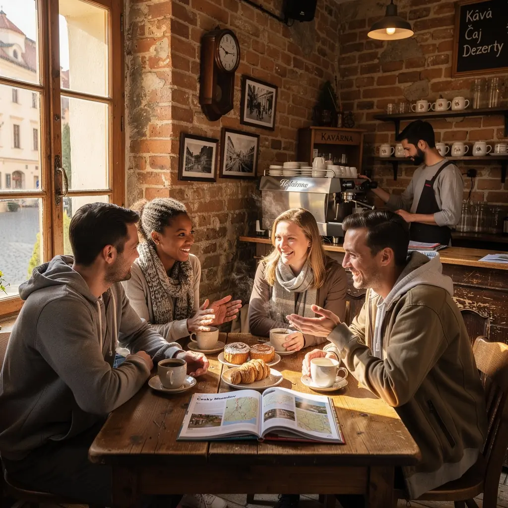 Tradiční české jídlo servírované na dřevěném stole v útulné restauraci.